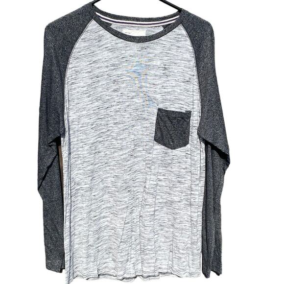 Sovereign Code long sleeve softball style gray shirt Size Large - Picture 1 of 3